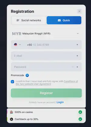 1win online registration
